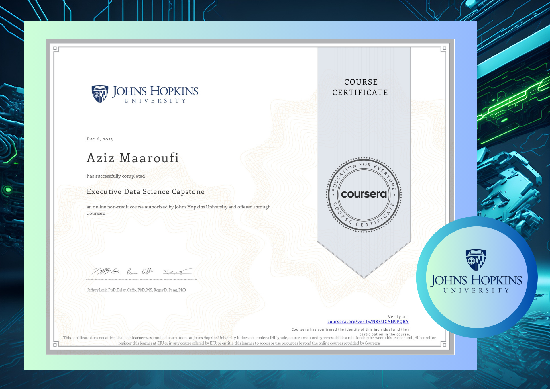 JHU Certificate 6