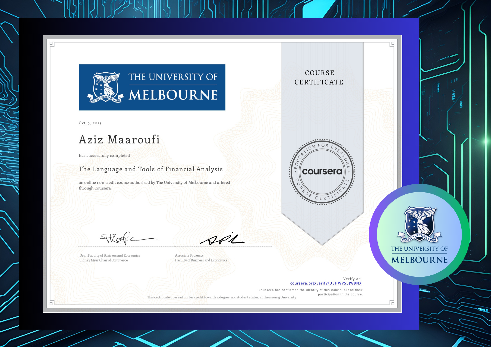 Melbourne Certificate 2